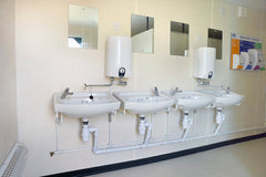 4+1 Steel Toilet Cabin 20ft x 9ft (Heavy-Duty Anti-Vandal Unit) image 0