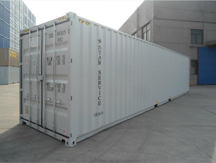 20ft White Shipping Container (One Trip) – RAL 9003 Wind & Watertight Storage Container image 1